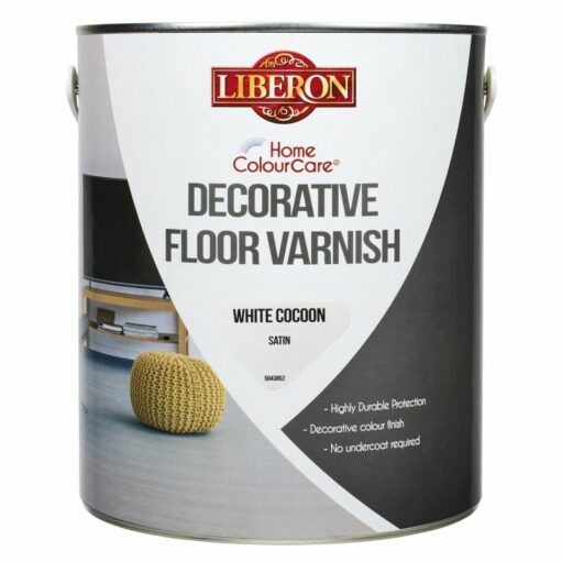 Liberon Home ColourCare Decorative Floor Varnish White Cocoon 2.5L