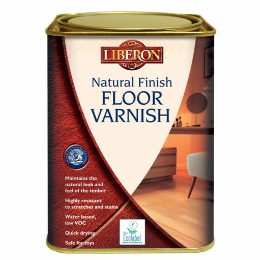 Liberon Natural Finish Floor Varnish Clear Satin 1L