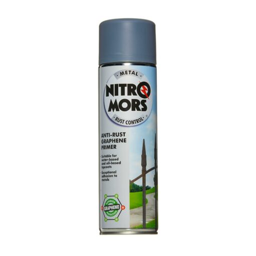 Nitromors Rust Control Anti-Rust Graphene Spray Primer 500ml Grey