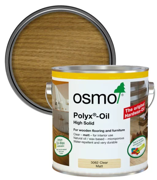 Osmo Polyx Hard Wax Oil Original Clear Matt 2.5L