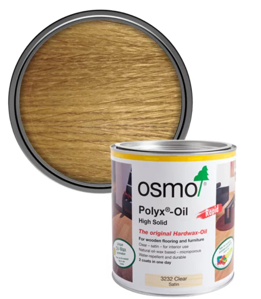 Osmo Polyx Hard Wax Oil Rapid Clear Satin 750ml