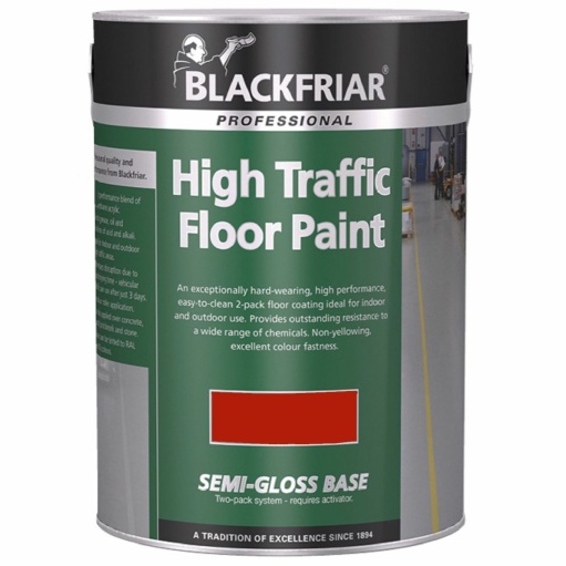 Blackfriar High Traffic Floor Paint Semi Gloss Red 5L (2 Part System)