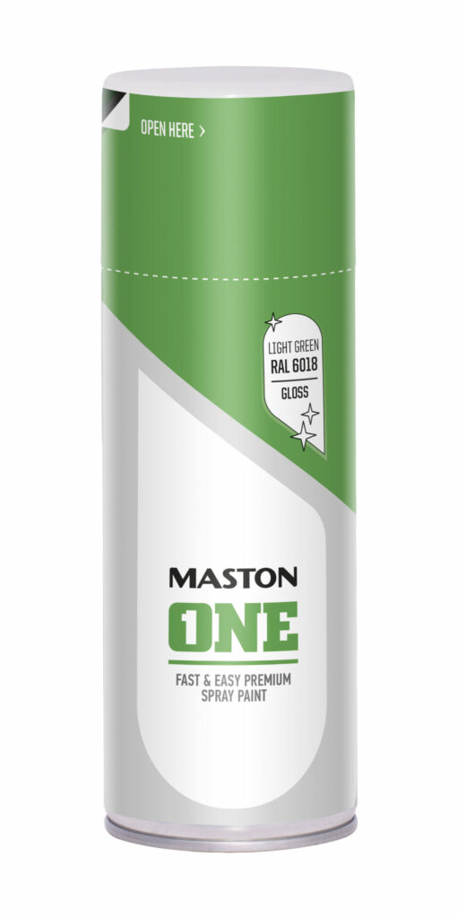 Maston Spray Paint ONE - Gloss Light Green RAL6018 400ml