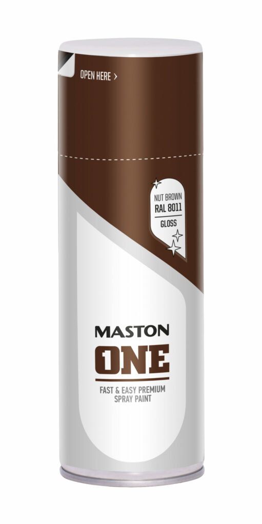 Maston Spray Paint ONE - Gloss Ochre Brown RAL8001 400ml