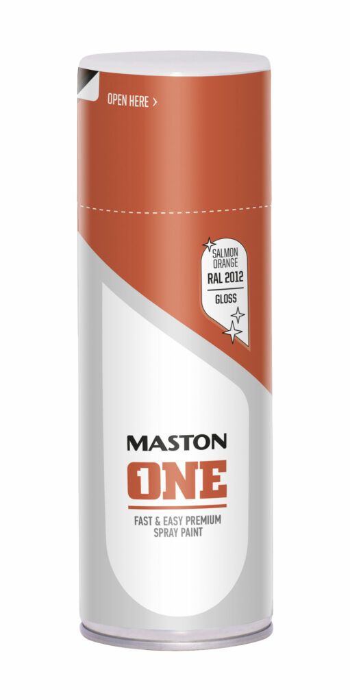 Maston Spray Paint ONE - Gloss Salmon Orange RAL2012 400ml