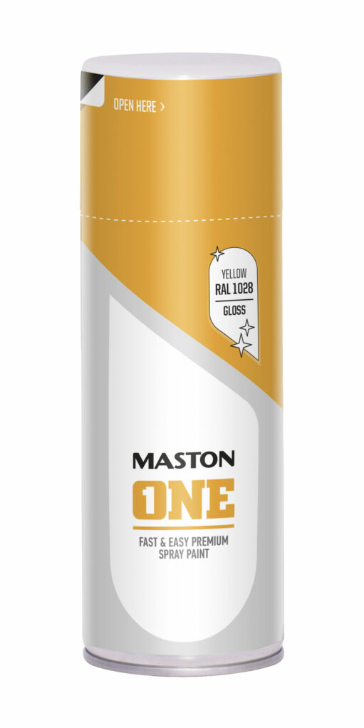 Maston Spray Paint ONE - Gloss Yellow RAL1028 400ml