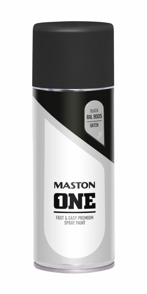 Maston Spray Paint ONE - Satin Black RAL9005 400ml