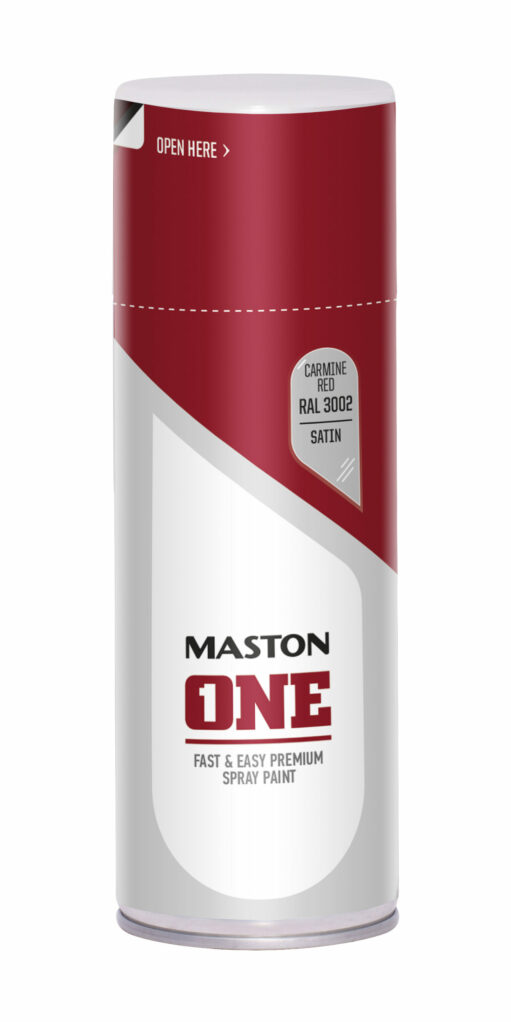 Maston Spray Paint ONE - Satin Carmine Red RAL3002 400ml
