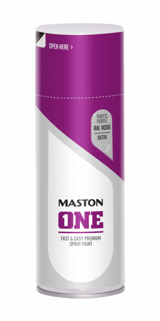 Maston Spray Paint ONE - Satin Traffic Purple RAL4006 400ml