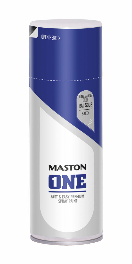 Maston Spray Paint ONE - Satin Ultramarine Blue RAL5002 400ml