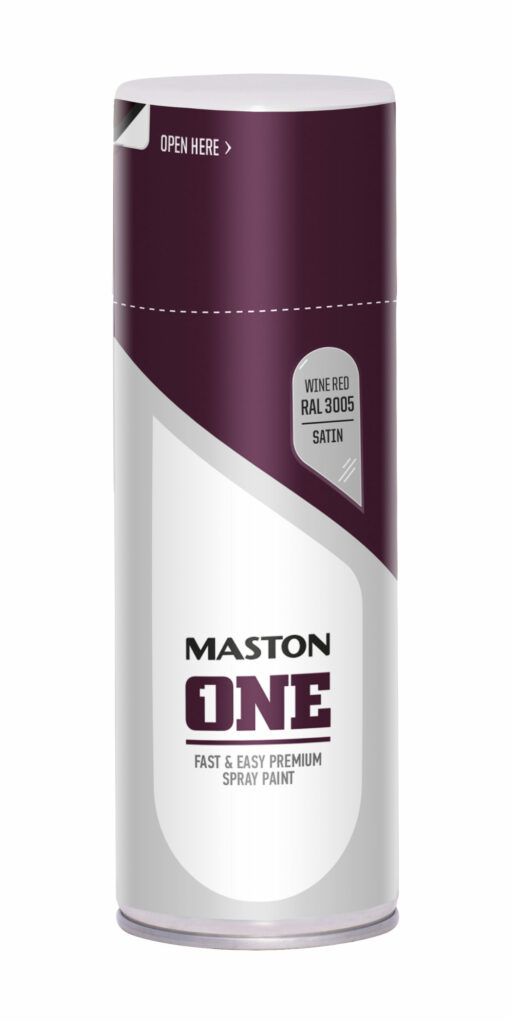 Maston Spray Paint ONE - Satin Wine Red RAL3005 400ml