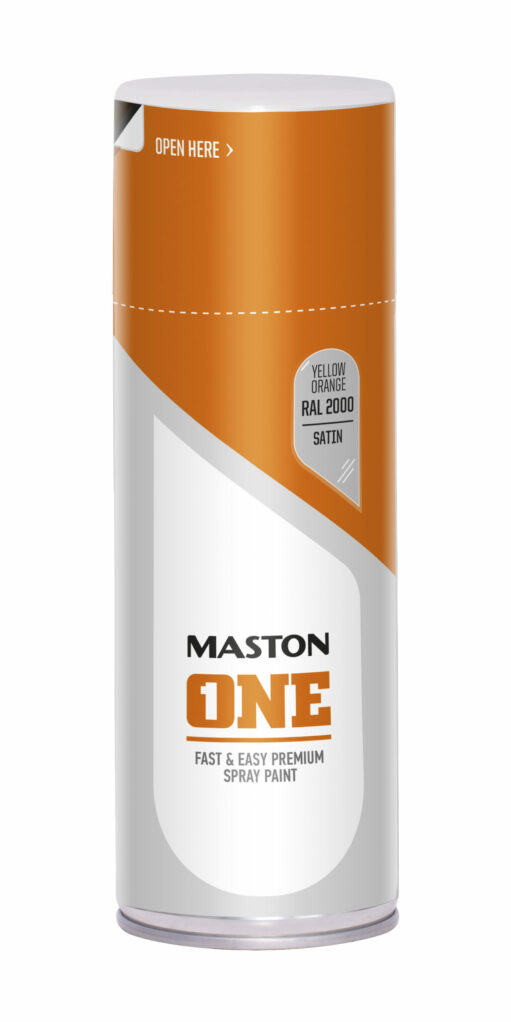 Maston Spray Paint ONE - Satin Yellow Orange RAL2000 400ml