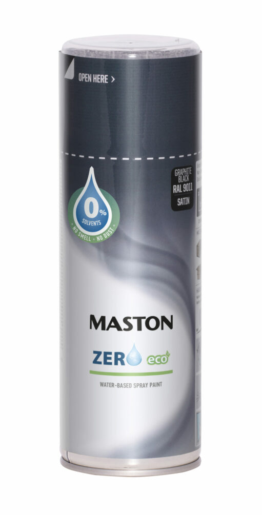 Maston Spray Paint Zero Graphite Black Satin RAL9011 400ml