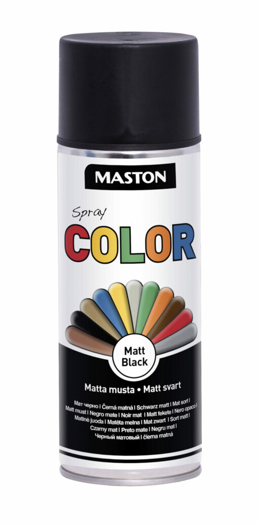 Maston Spraypaint Color Black Matt 400ml