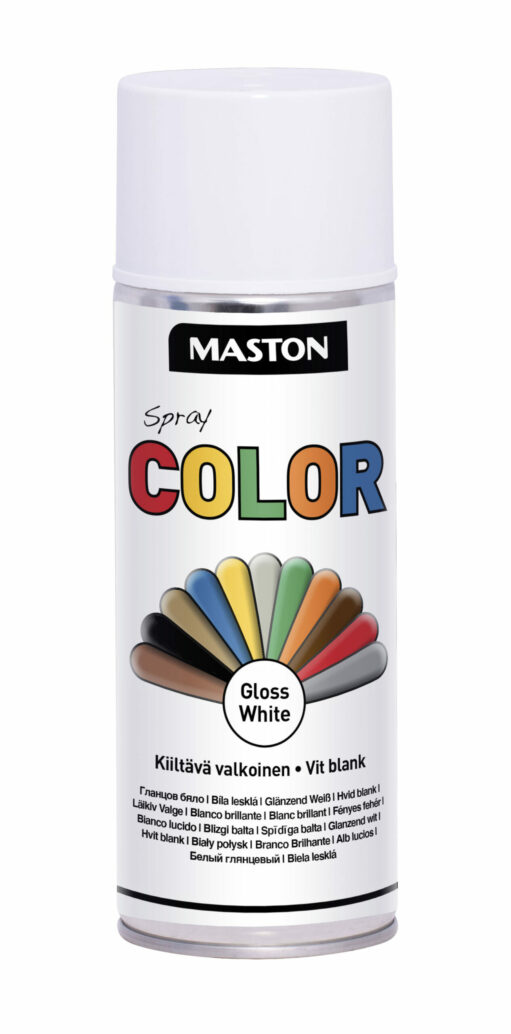 Maston Spraypaint Color White Gloss 400ml