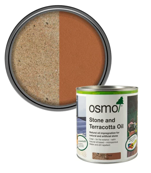 Osmo Stone and Terracotta Oil Exterior Clear Satin 750ml