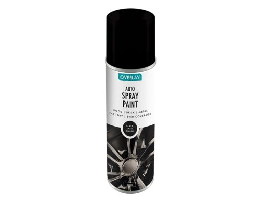 Overlay Auto Spray Paint Black Satin 250ml