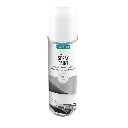 Overlay Auto Spray Paint White Gloss 250ml