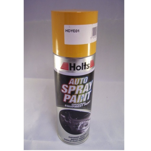Holts Professional Car Dark Yellow Gloss Spray Paint 300ml HDYE01