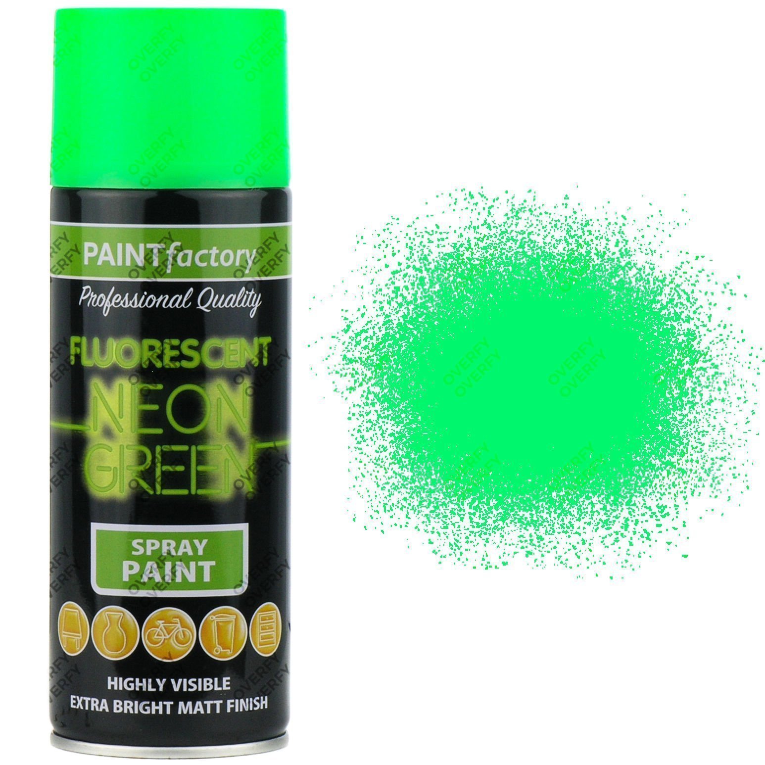 Rust-Oleum Glow In The Dark Luminous Bright Green Aerosol Spray Paint New  400ml