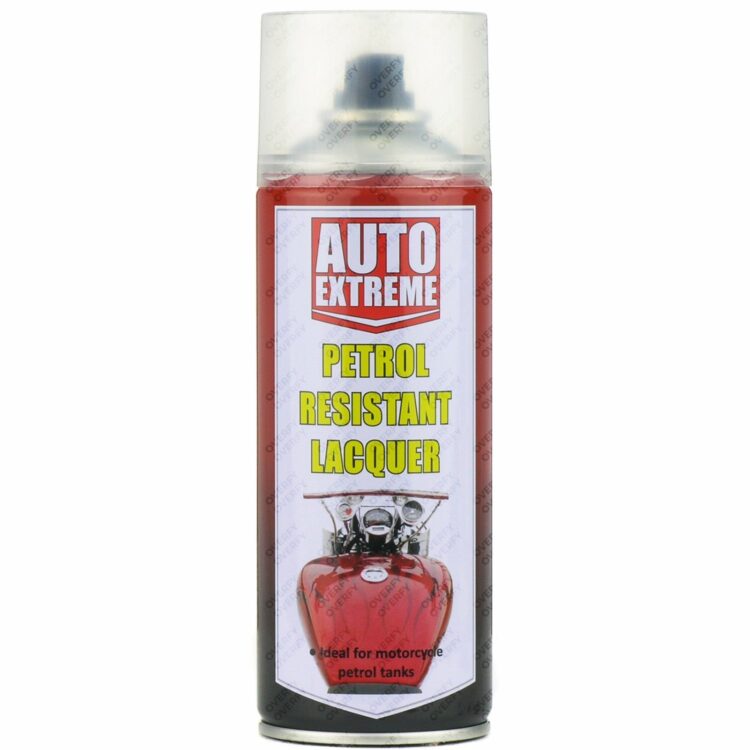 Clear Petrol Resistant Lacquer Gloss Spray Paint 400ml