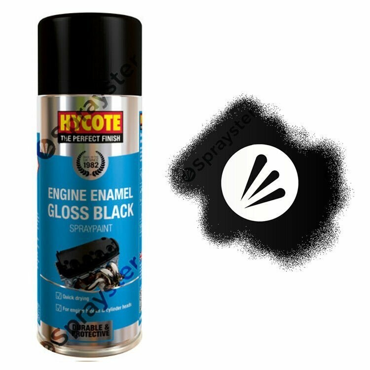 Hycote-Black-Engine-Enamel-Gloss-Spray-Paint-High-Temperature-400ml-XUK0121-392297219433