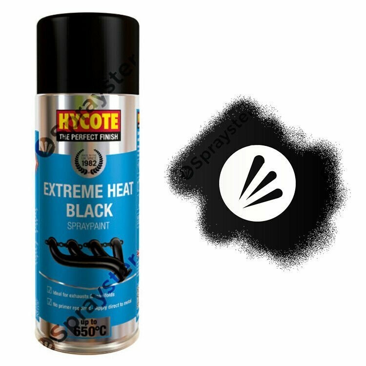 Hycote-Black-Extreme-Heat-VHT-Spray-Paint-High-Temperature-650C-400ml-XUK1001-333195320324