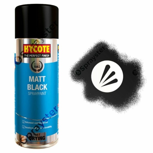 Hycote-Black-Matt-Spray-Paint-Aerosol-Auto-Car-Multi-Purpose-400ml-XUK027-372667293459