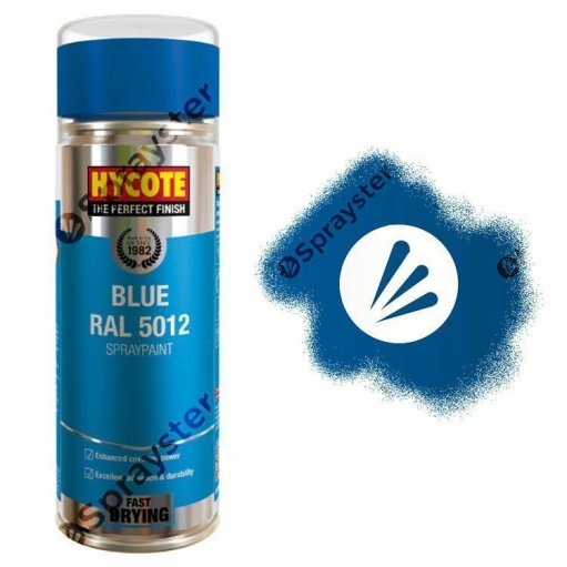 Hycote-Blue-Gloss-Spray-Paint-Aerosol-Auto-All-Purpose-RAL-5012-400ml-XUK994-392295496929