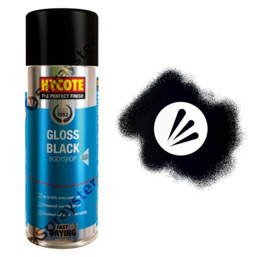 Hycote-Bodyshop-Black-Gloss-Spray-Paint-Aerosol-Auto-Multi-Purpose-400ml-XUK432-333194751457
