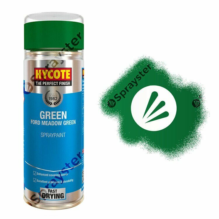 Hycote-Ford-Meadow-Green-Gloss-Spray-Paint-Auto-Multi-Purpose-400ml-XUK1026-392297918231