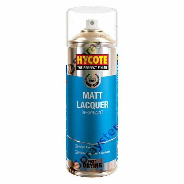 Hycote-Matt-Lacquer-Spray-Paint-Aerosol-Auto-Car-Multi-Purpose-400ml-XUK993-333190420901