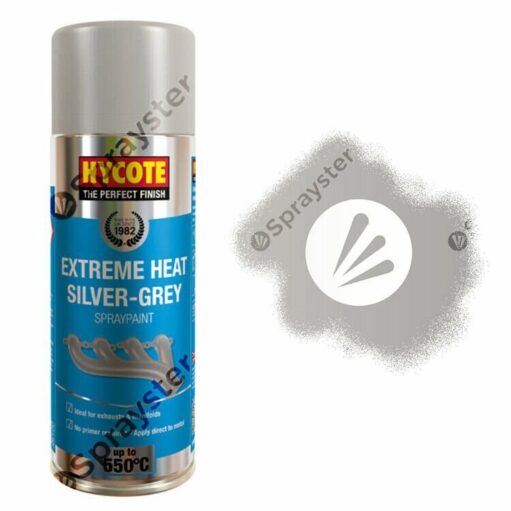 Hycote-Silver-Grey-Extreme-Heat-VHT-Spray-Paint-High-Temp-650C-XUK1009-392296233624