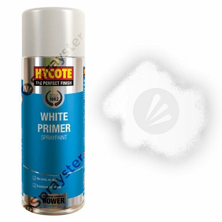 Hycote-White-Primer-Spray-Paint-Aerosol-Auto-Car-Multi-Purpose-400ml-XUK0302-392294158259