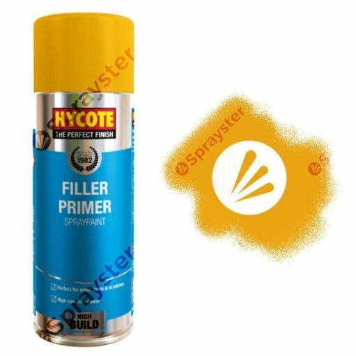Hycote-Yellow-Filler-Primer-Spray-Paint-Aerosol-Auto-Car-400ml-XUK602-392294710793