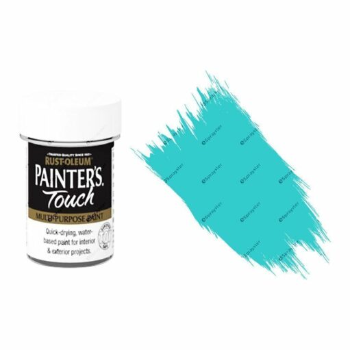 Rust-Oleum-Painters-Touch-Multi-Surface-Paint-Aqua-Blue-Gloss-20ml-Toy-Safe-332579962219