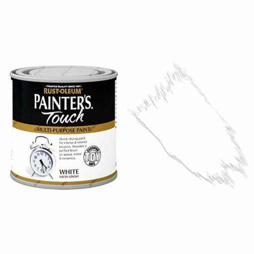 Rust-Oleum-Painters-Touch-Multi-Surface-Paint-White-Satin-250ml-Toy-Safe-332573157091