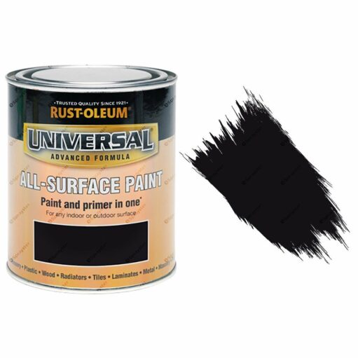 Rust-Oleum-Universal-All-Surface-Self-Primer-Brush-Paint-Satin-Black-750ml-391986107744