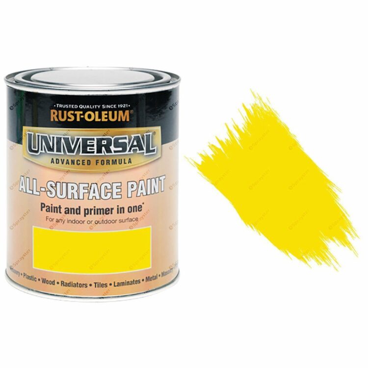 Rust-Oleum-Universal-All-Surface-Self-Primer-Paint-Gloss-Canary-Yellow-750ml-391986107746