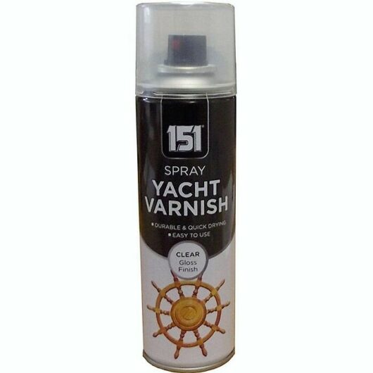 151 Clear Yacht Varnish Spray Paint Gloss 250ml