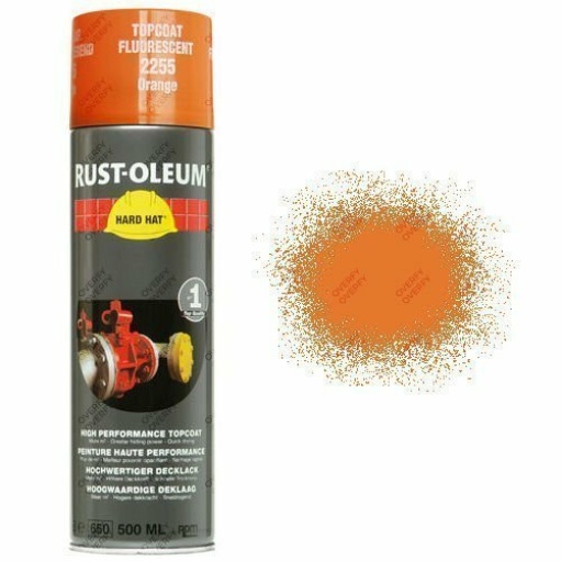 High-Coverage-Rust-Oleum-Fluorescent-Orange-Spray-Paint-Neon-Hard-Hat-500ml