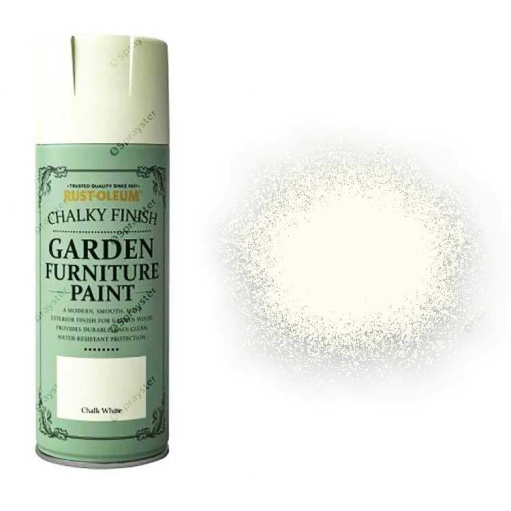x1-Rust-Oleum-Chalk-Chalky-Garden-Furniture-Spray-Paint-400ml-Chalk-White-Matt-372203584935