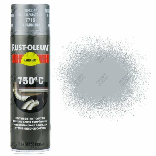 Rust-Oleum Aluminium Heat Resistant Spray Paint 750°C 500ml